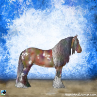 Horse Color:Nacre White Spotted Brown Tobiano Rabicano