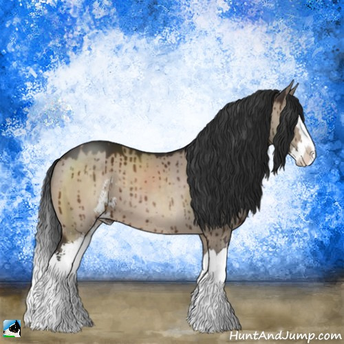 Horse Color:Brown Dun Mushroom Sabino Splash Brindle 