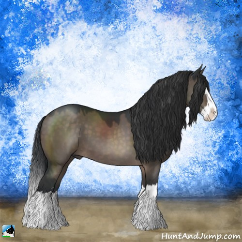 Horse Color:Brown Dun Mushroom Sabino Splash 