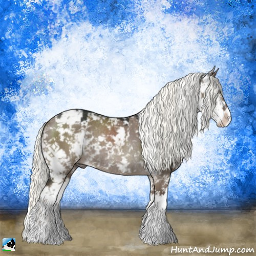 Horse Color:Liver Red Dun Mushroom Sabino Rabicano 