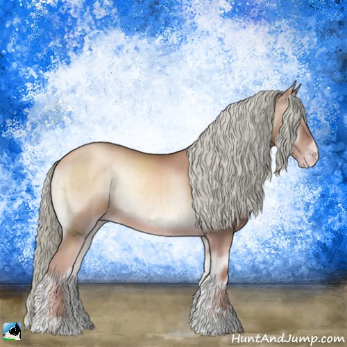 Horse Color:Gold Champagne Onyx Mushroom Sabino Brindle 