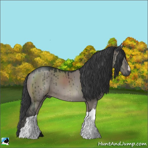 Horse Color:Grullo Mushroom Brindle 