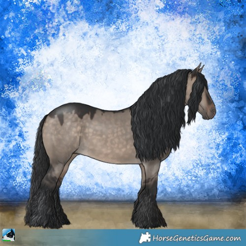 Horse Color:Brown Dun Mushroom Sabino