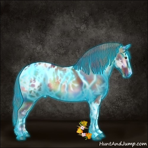 Horse Color:Nacre Thunderstruck Red Onyx Ice Appaloosa 