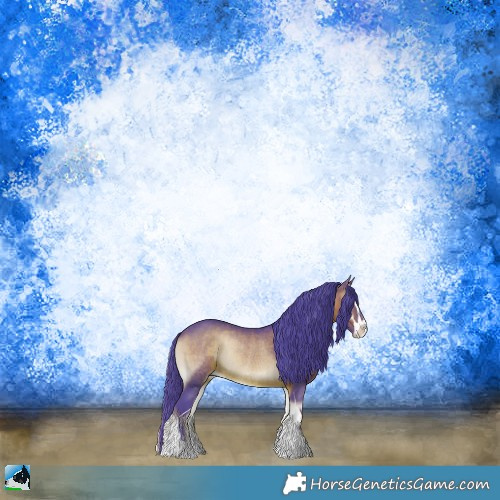 Horse Color:Watercolor Brown Onyx Sabino Rabicano 