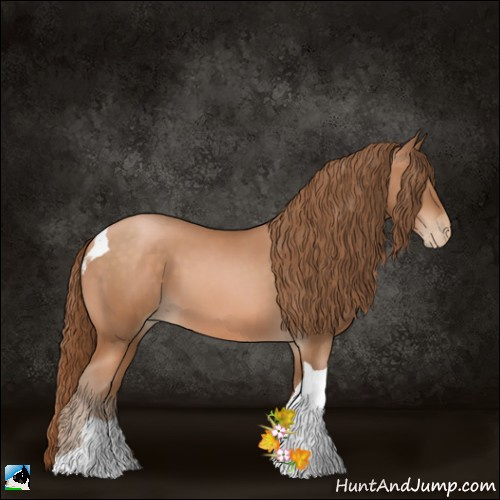 Horse Color:Brown Pearl Sabino Tobiano 