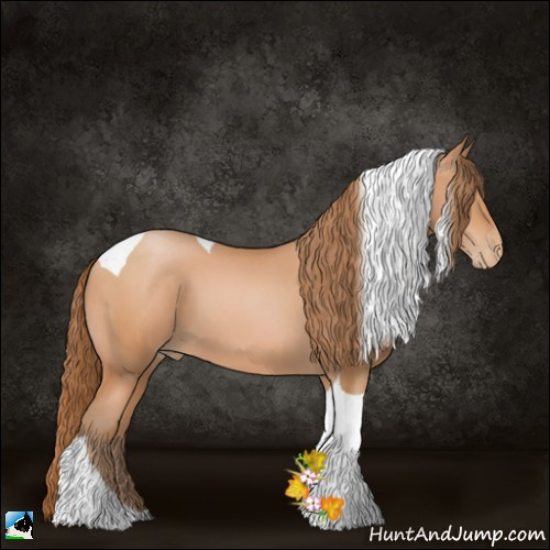 Horse Color:Bay Pearl Tobiano 