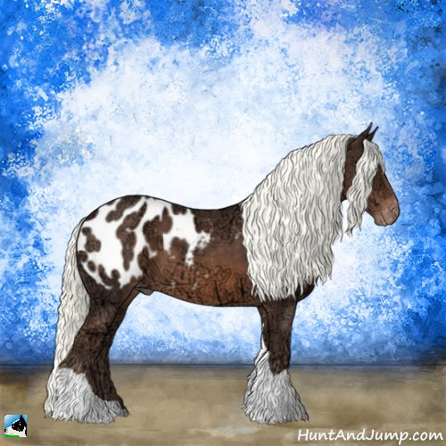 Horse Color:Liver Chestnut Ice Mushroom Tobiano Appaloosa 