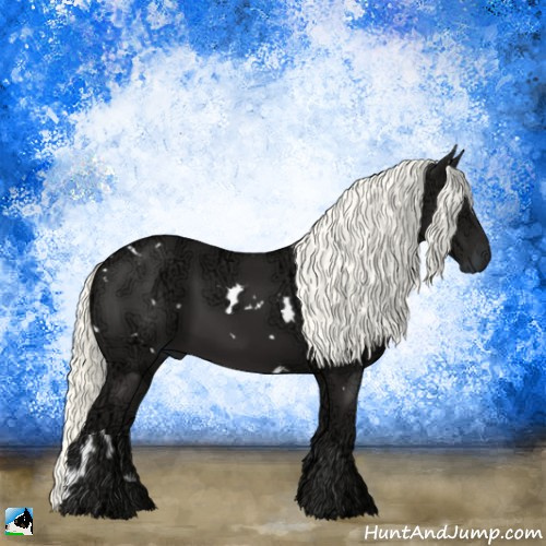 Horse Color:White Spotted Liver Chestnut Ice Mushroom Rabicano 