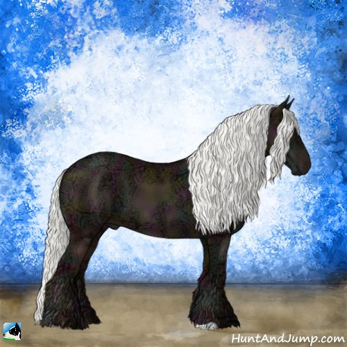 Horse Color:Midnight Gold Champagne Ice Mushroom 