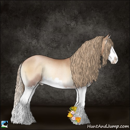 Horse Color:Red Onyx Pearl Splash Rabicano 