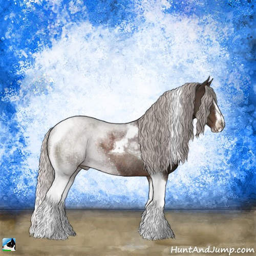Horse Color:Silver Brown Sabino Tobiano Rabicano 