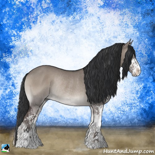 Horse Color:Grullo Onyx Mushroom Sabino Rabicano 
