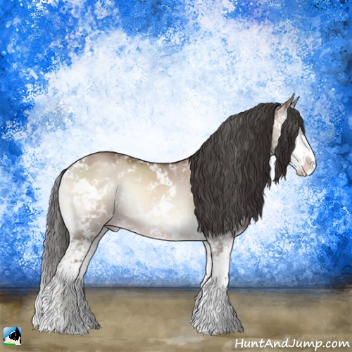 Horse Color:Sable Champagne Onyx Mushroom Sabino 