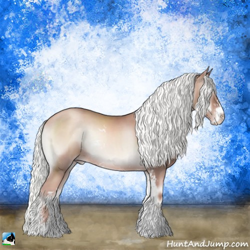 Horse Color:Gold Champagne Onyx Mushroom Sabino 