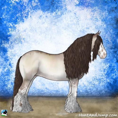 Horse Color:Classic Champagne Onyx Mushroom Sabino Rabicano 