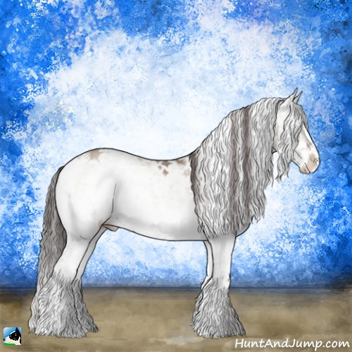 Horse Color:Classic Champagne Ice Onyx Mushroom Sabino 