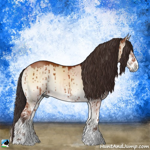 Horse Color:Brown Onyx Mushroom Sabino Brindle 
