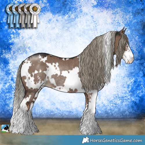 Horse Color:White Spotted Liver Red Dun Mushroom Sabino Rabicano 