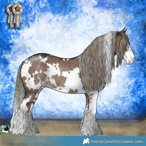 Horse Color:White Spotted Liver Red Dun Mushroom Sabino Rabicano 