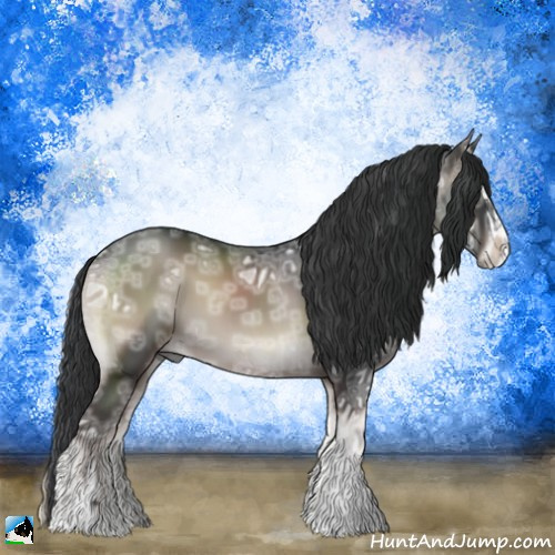 Horse Color:Blue Onyx Ice Mushroom Sabino 