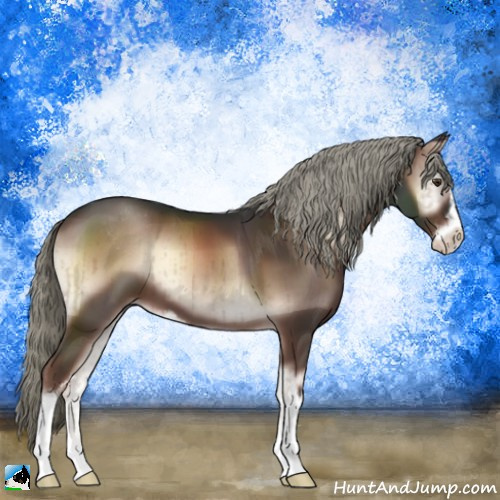 Horse Color:Liver Red Onyx Mushroom Sabino Brindle 