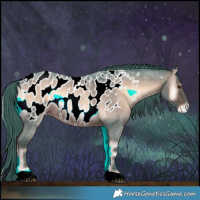 Horse Color:Watercolor Liver Red Onyx Roan Appaloosa 