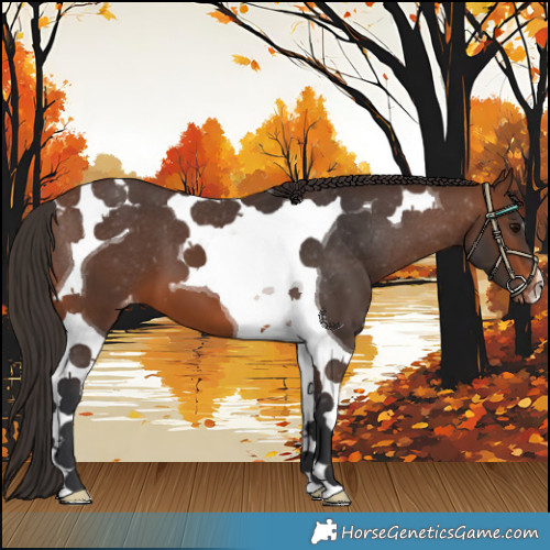 Horse Color:Brown Tobiano Appaloosa 