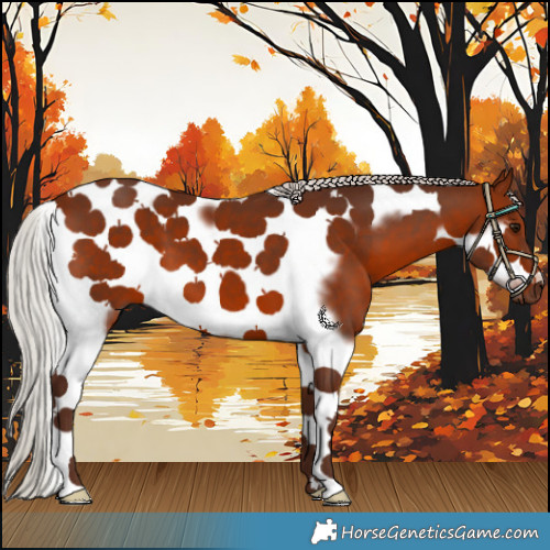 Horse Color:Silver Bay Tobiano Frame