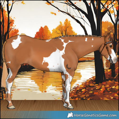Horse Color:Chestnut Splash Tobiano 