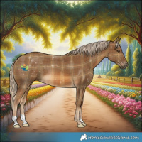 Horse Color:Plaid Chocolate Palomino