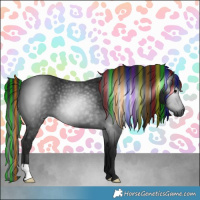 Horse Color:Gray Painted Black
