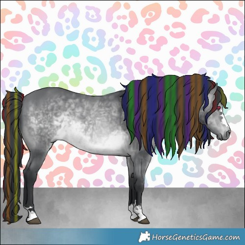 Horse Color:Platinum Painted Brown Chinchilla 