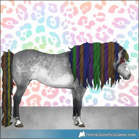 Horse Color:Platinum Painted Brown Chinchilla 