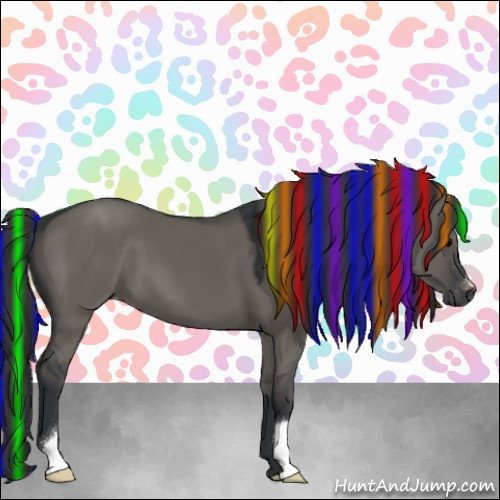 Horse Color:Platinum Painted Grullo 