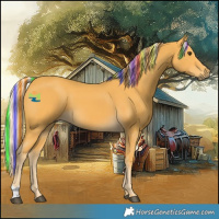 Horse Color:Painted Palomino 