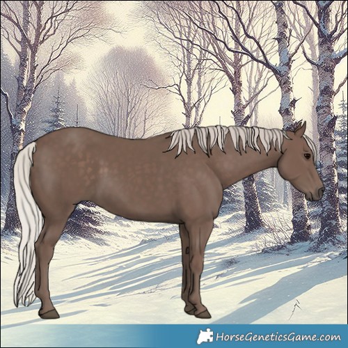 Horse Color:Silver Black 
