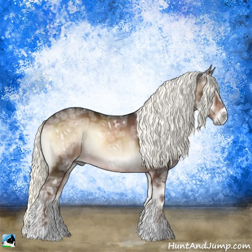 Horse Color:Liver Red Onyx Ice Mushroom Sabino 