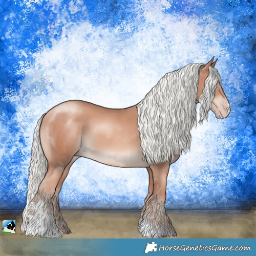Horse Color:Gold Champagne Mushroom Sabino 