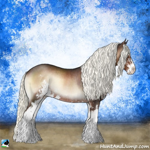 Horse Color:Liver Red Onyx Mushroom Sabino Rabicano 