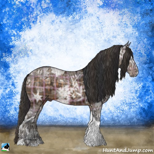 Horse Color:Plaid  Brown Ice Sabino Tobiano Rabicano 