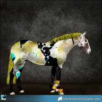 Horse Color:Plaid  Bay Ice Onyx Sabino Tobiano 