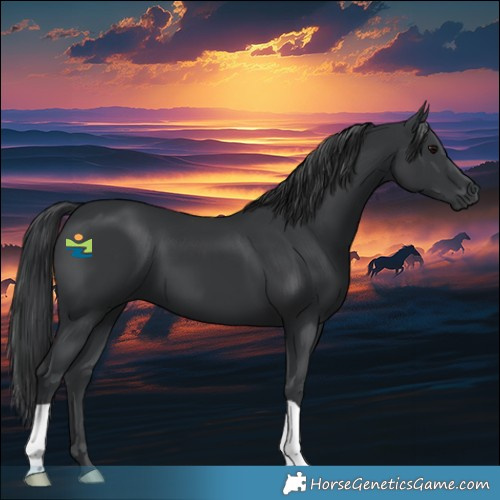 Horse Color:Black 