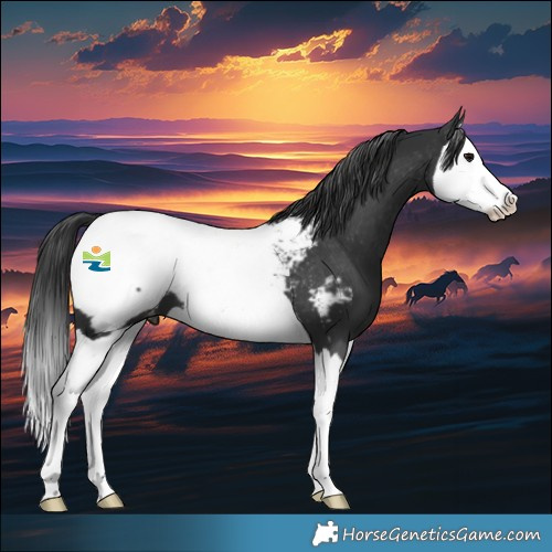 Horse Color:Black Splash Appaloosa 
