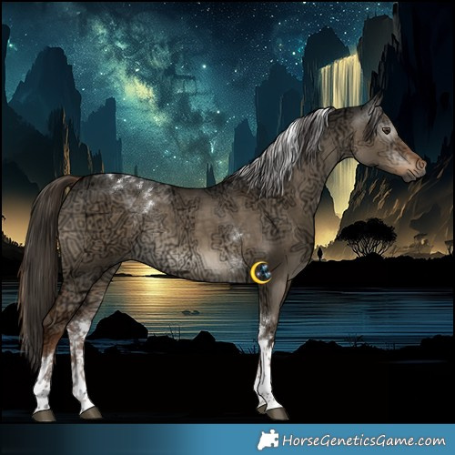 Horse Color:Gray Liver Red Dun Ice Tobiano Rabicano 