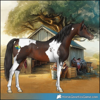 Horse Color:Brown Tobiano Appaloosa 