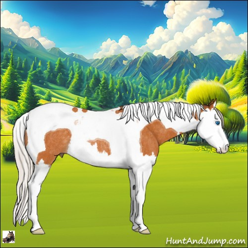 Horse Color:Silver Buckskin Splash Tobiano Rabicano 