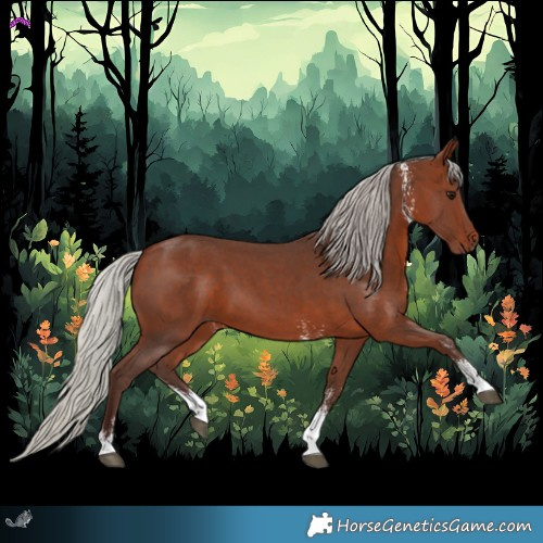 Horse Color:Silver Bay Sabino 