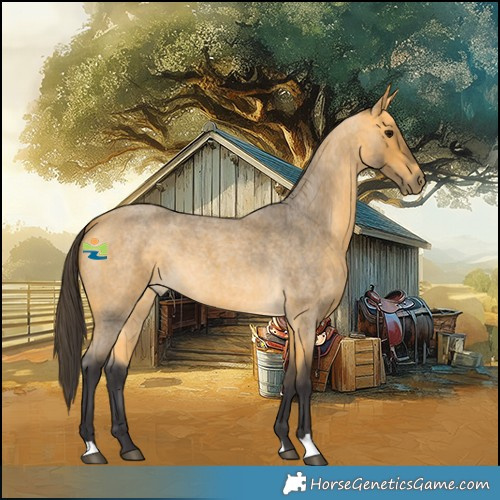 Horse Color:Buckskin Roan 
