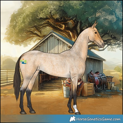 Horse Color:Buckskin Roan 
